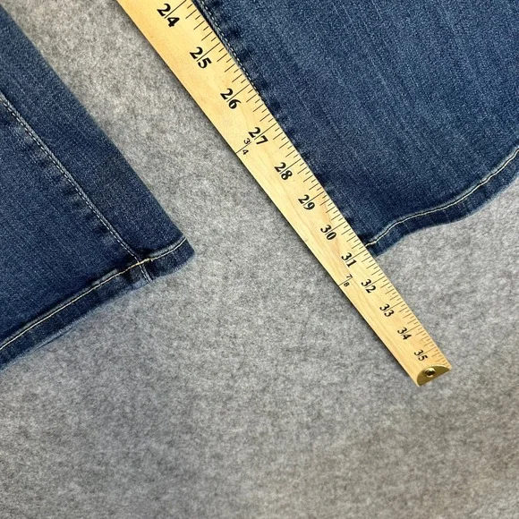 NYDJ Barbara Bootcut Jeans Womens 8 Blue Denim Medium Wash Lift & Tuck Stretch - Picture 10 of 13